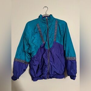 Bold Spirit Vintage Teal and Purple Jacket